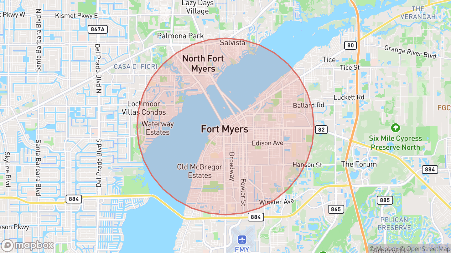 Map showing where The Homeschool Hangar is